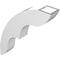 Ekena Millwork 3-in. W x 14-in. D x 18-in. H Ozark Architectural Grade PVC Knee Brace BRCP03X14X18OZK - alternate 6